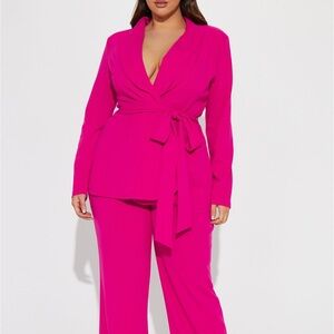 Elegant Hot Pink Women's Jumpsuit